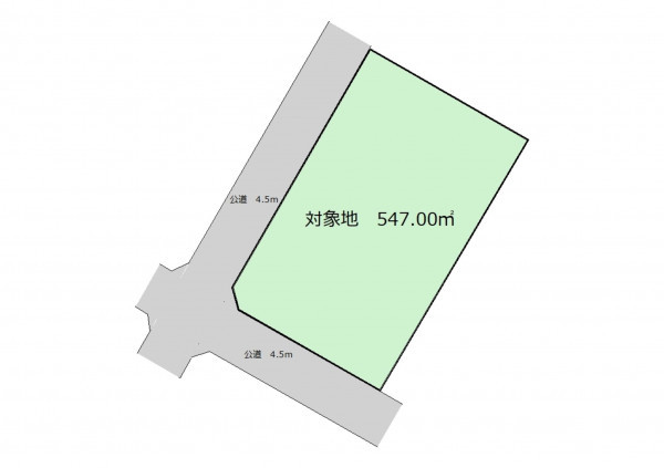 深谷市樫合、土地の間取り画像です
