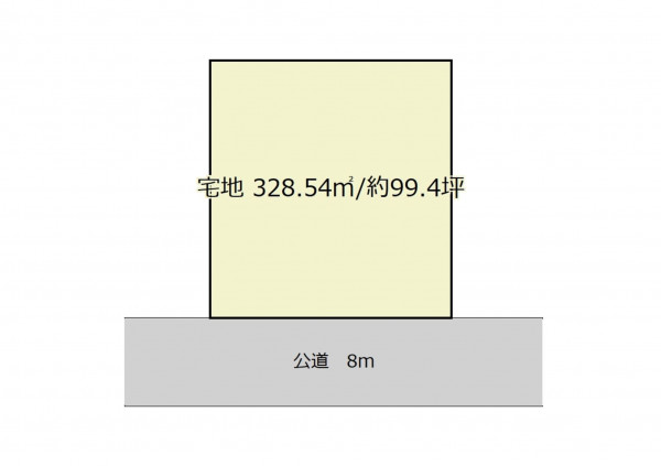 深谷市常盤町、土地の間取り画像です