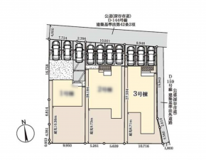 深谷市稲荷町北、新築一戸建ての地図画像です