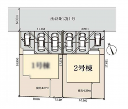 深谷市上柴町東、新築一戸建ての地図画像です