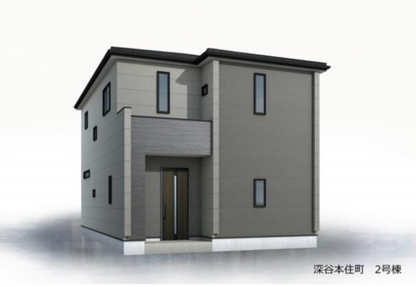 深谷市本住町、新築一戸建ての完成予想図（外観）画像です
