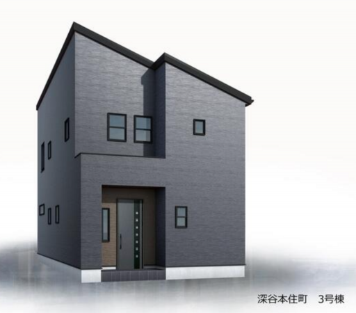 深谷市本住町、新築一戸建ての完成予想図（外観）画像です