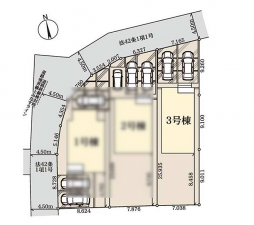 深谷市本住町、新築一戸建ての地図画像です