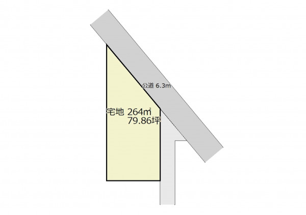 深谷市、土地の間取り画像です