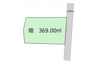 深谷市岡、土地の間取り画像です