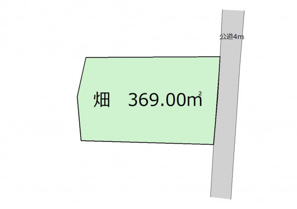 深谷市岡、土地の間取り画像です