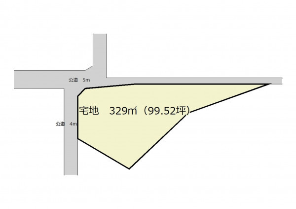 熊谷市原井、土地の間取り画像です