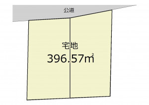 熊谷市石原、土地の間取り画像です