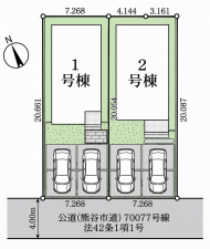 熊谷市見晴町、新築一戸建ての画像です