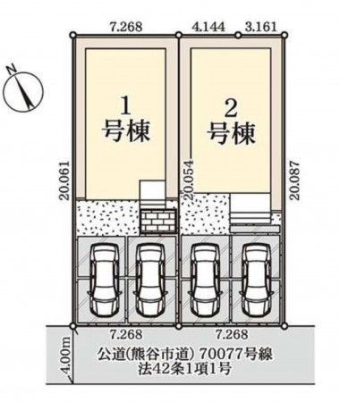 熊谷市見晴町、新築一戸建ての画像です