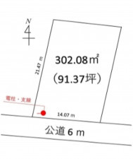 深谷市常盤町、土地の間取り画像です