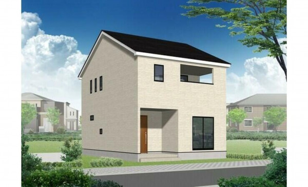 かほく市高松、新築一戸建ての完成予想図（外観）画像です