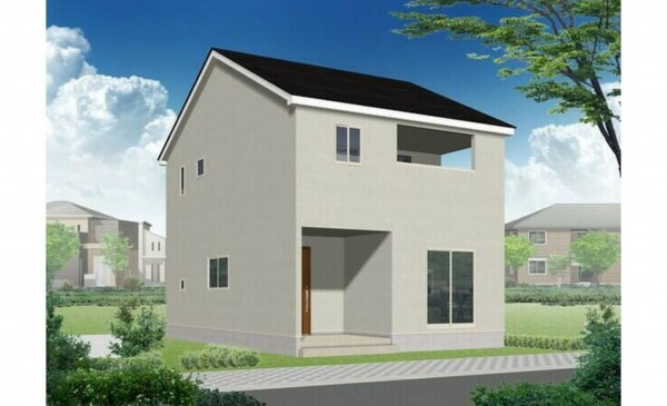 かほく市高松、新築一戸建ての完成予想図（外観）画像です