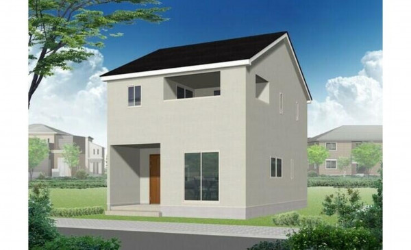 かほく市高松、新築一戸建ての完成予想図（外観）画像です