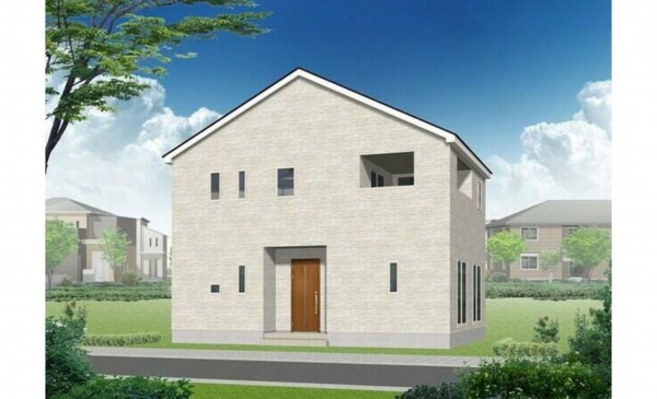 かほく市高松、新築一戸建ての完成予想図（外観）画像です