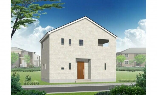 かほく市高松、新築一戸建ての完成予想図（外観）画像です