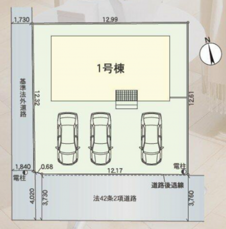 かほく市木津、新築一戸建ての画像です