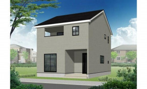 かほく市大崎、新築一戸建ての完成予想図（外観）画像です