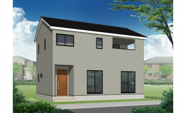 かほく市木津、新築一戸建ての完成予想図（外観）画像です