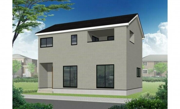 かほく市木津、新築一戸建ての完成予想図（外観）画像です