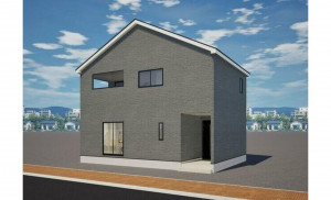 かほく市木津、新築一戸建ての完成予想図（外観）画像です