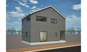 かほく市木津、新築一戸建ての完成予想図（外観）画像です