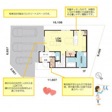 金沢市笠舞、新築一戸建ての画像です