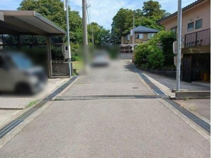 金沢市十一屋町、土地の前面道路を含む現地写真画像です