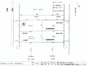 金沢市馬替、土地の間取り画像です