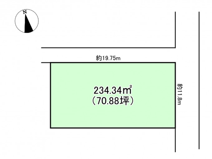 野々市市、土地の間取り画像です