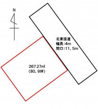 金沢市本多町、土地の間取り画像です