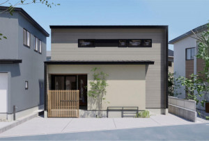 金沢市八日市、新築一戸建ての完成予想図（外観）画像です