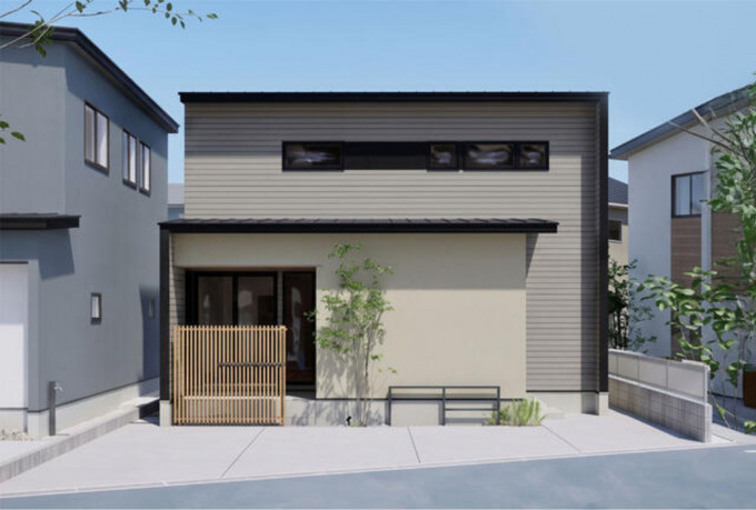金沢市八日市、新築一戸建ての完成予想図（外観）画像です