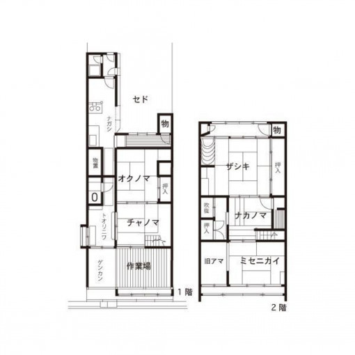 金沢市扇町、中古一戸建ての間取り画像です