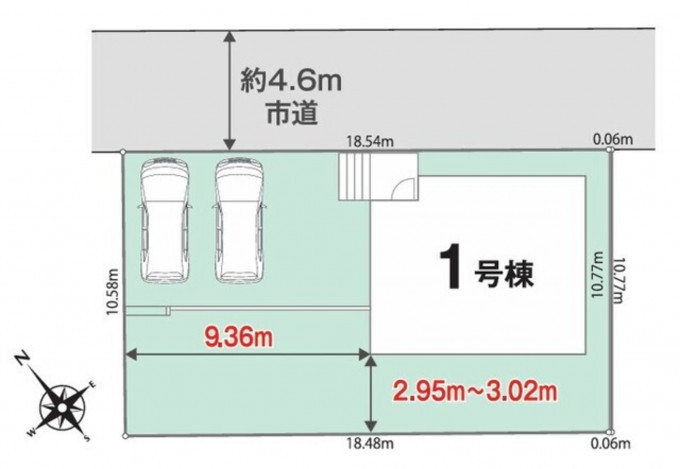 金沢市法島町、新築一戸建ての建築プラン例画像です
