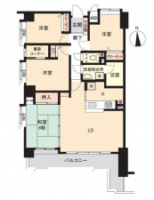 金沢市増泉、中古マンションの間取り画像です