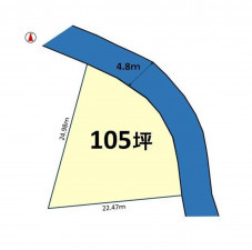 高崎市金古町、土地の間取り画像です