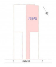 高崎市金古町、土地の間取り画像です