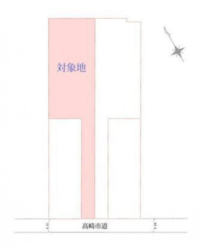 高崎市金古町、土地の間取り画像です