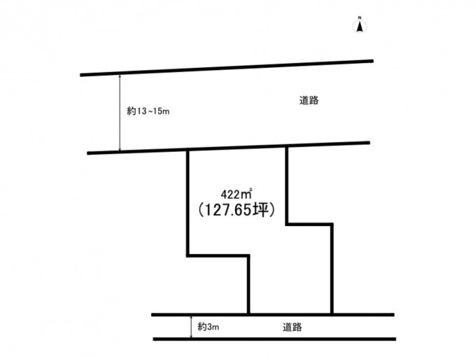 高崎市寺尾町、土地の間取り画像です