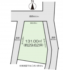 高崎市倉賀野町、土地の間取り画像です
