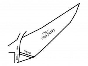 高崎市下滝町、土地の間取り画像です