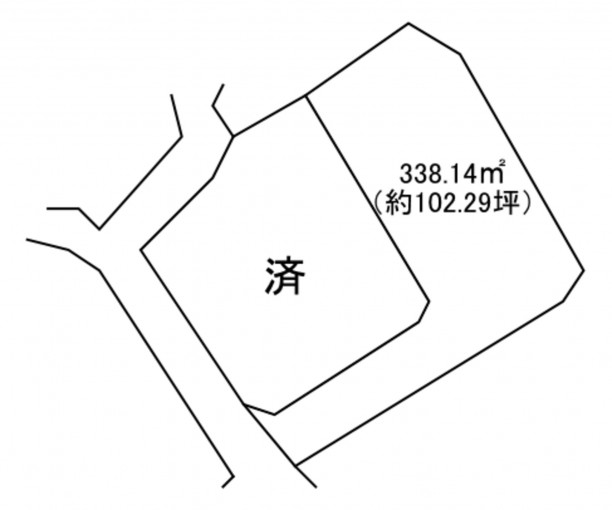 高崎市乗附町、土地の間取り画像です