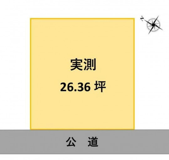 高崎市相生町、土地の間取り画像です