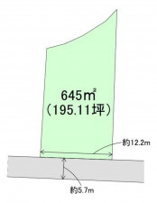 高崎市下佐野町、土地の間取り画像です
