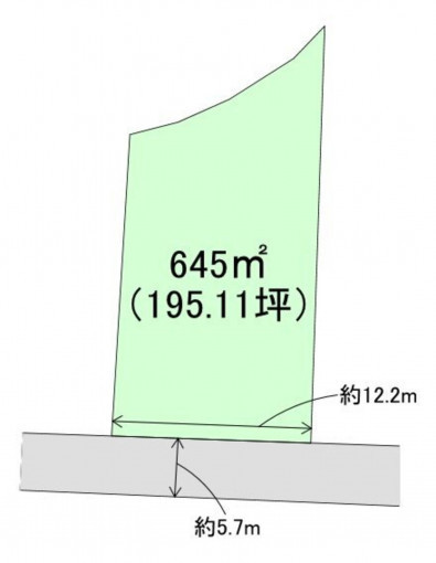高崎市下佐野町、土地の間取り画像です