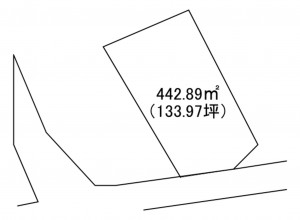 高崎市棟高町、土地の間取り画像です