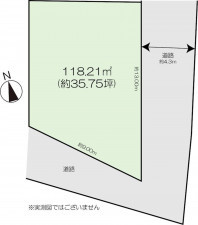 高崎市浜尻町、土地の間取り画像です
