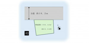 高崎市柴崎町、土地の間取り画像です