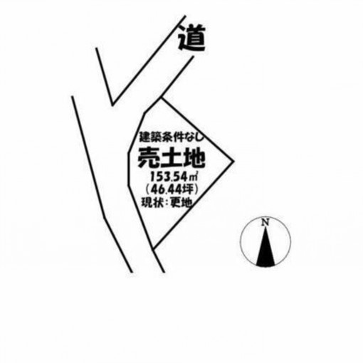 高崎市金古町、土地の間取り画像です